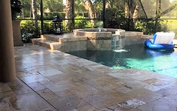 Travertine paver installations by Paver Mac