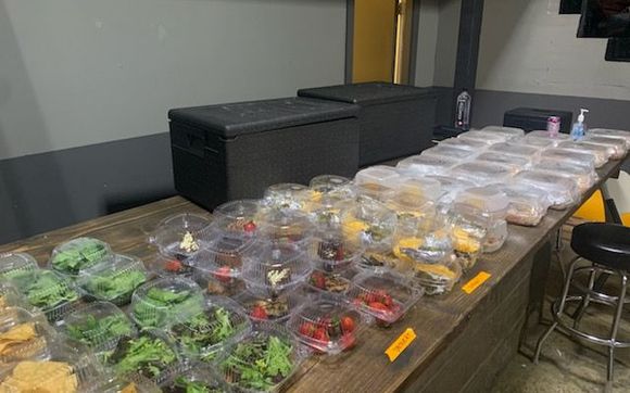 We provide Covid 19 catering style by Crafty TJ Services