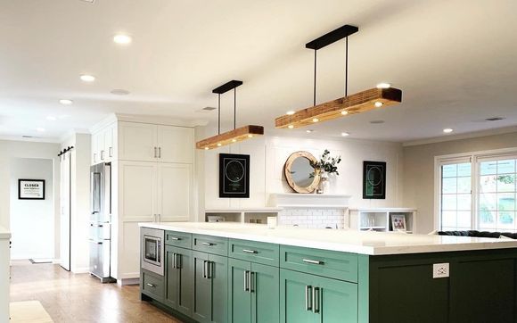 old fashioned open beam kitchen hanging light