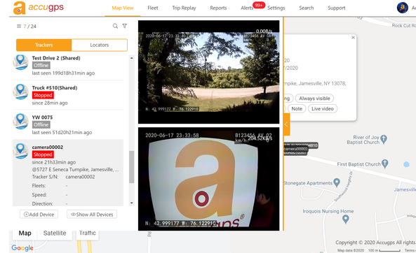 In Car Dash Camera  by AccuGPS