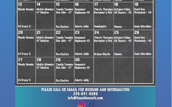 Live Music by Beach Box Cafe