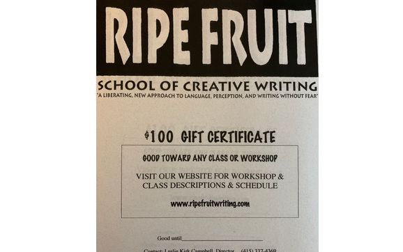Gift Certificates by Ripe Fruit School of Creative Writing