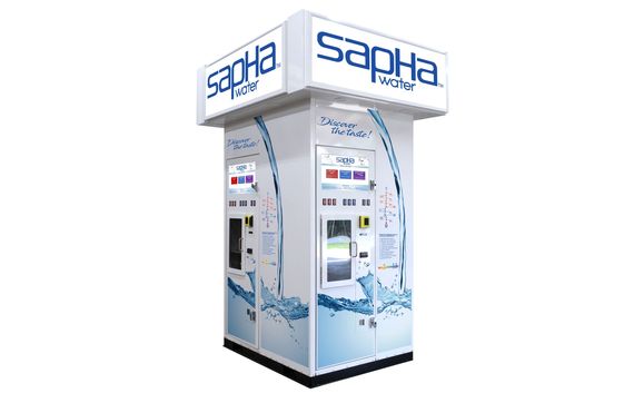 Commercial Alkaline Water Kiosk by Sapha Water Vending