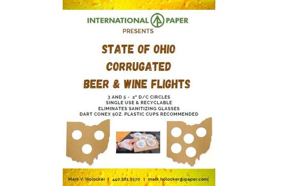 NEW!  State of Ohio Corrugated Beer & Wine Flights!  by Sr. Sales Executive at International Paper: Manufacturers of Corrugated Boxes, Industrial & Retail Packaging