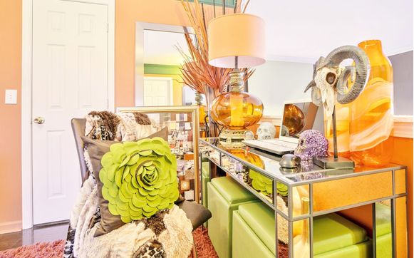 Stylish Home Office: When Terracotta Meets Collard by KCL-IDESIGN, LLC®