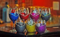 Winey Bitches Co Tipsy Sips-Magnetic Glass Charms by Winey  Bitches Co