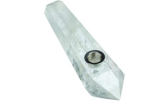 "Yang" Quartz Crystal Stone Pipe by Patientopia - The Community Smoke Shop