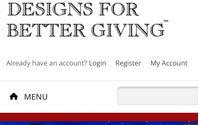 We offer online purchases for the retail Public by Designs For Better Giving