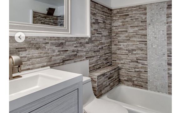 Stone, and Tile Floor  & Wall Installation by Molinari Construction Co.