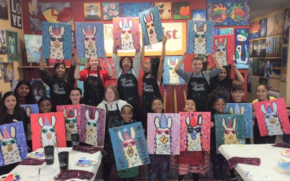 Kids Birthday Parties by Painting with a Twist Newark DE in