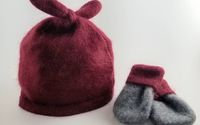 Cashmere Baby hat & mitten sets by Maine-ly Wool Mittens
