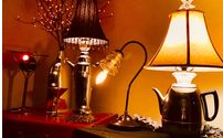 Upcycled Lighting - Vintage Cocktail Shakers & So Much More by The Retro Den (The Painted Tree Booth E29)