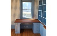 Built in desk by Golden Woodworks & Restoration