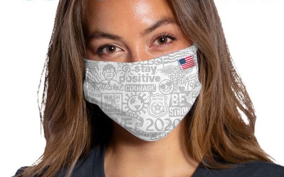 Allover Face Mask decorating by Stain Imaging