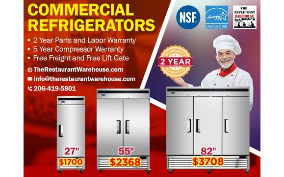 Commercial Refrigerators by The Restaurant Warehouse
