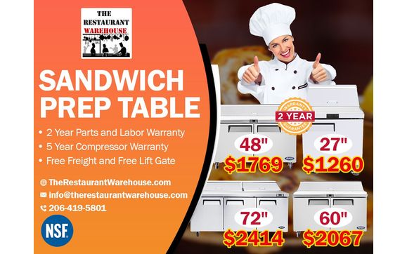 Sandwich Prep Table by The Restaurant Warehouse