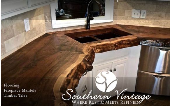 Custom Live Edge Countertops & Furniture by Southern Vintage in ...