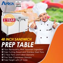 Atosa MSF8302 48-Inch Sandwich Prep Table by The Restaurant Warehouse