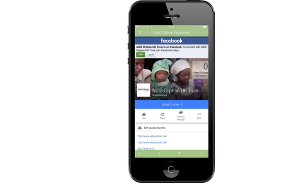 Aids Orphans services app by The Web Detective - Select Services LLC - Charity Revolution
