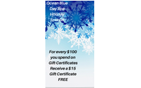 Gift Cards by Ocean Blue Day Spa