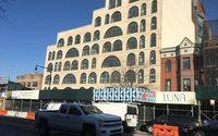 Linear brick on 4th Brooklyn  by Consolidated Brick & Building