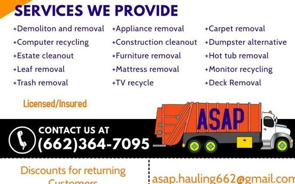 ASAP Hauling and Junk Removal by ASAP Hauling and Junk Removal LLC