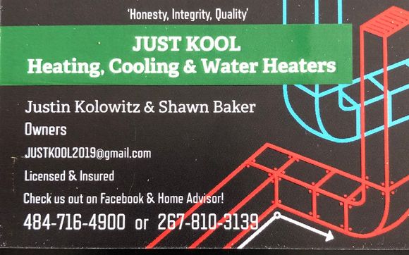 Hvac & water heaters by JUST KOOL HEATING COOLING WATER HEATERS