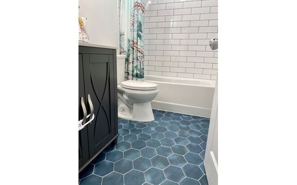 Tile Floor Installation by STUDIO47 Tile Shop Chicago