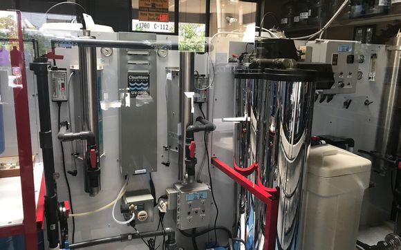 We offer drinking water, delonized water and alkaline water. by The Water Company