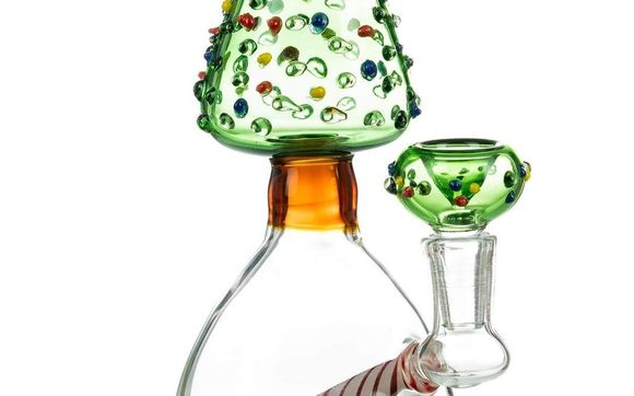 Christmas Tree Bong by Patientopia - The Community Smoke Shop