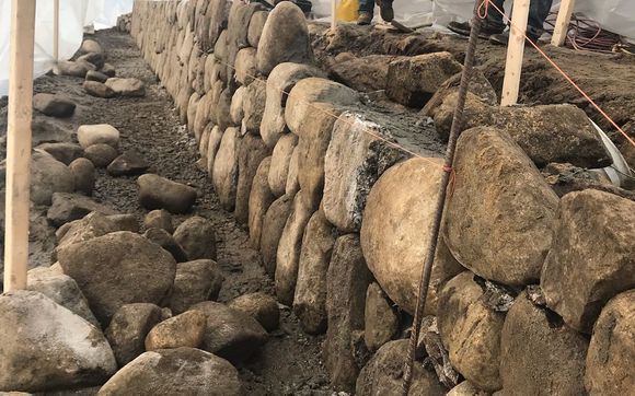 Masonry construction during freezing temperatures.  by Old Colony Masons