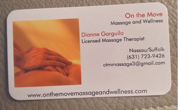 massage and wellness services and products by On the the Move Massage and Wellness