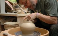Hand-thrown pottery made by David Campiche by Grayhouse Gallery dba Pottery Survives