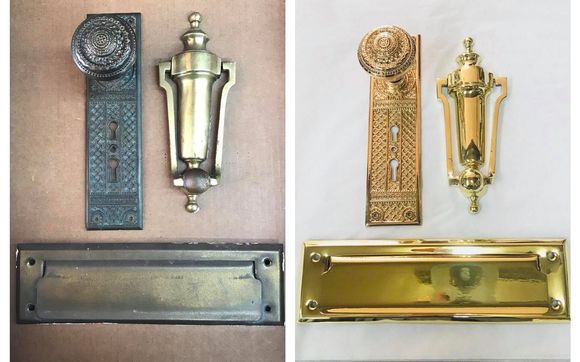 SAME DAY front door polishing and laquering service by Zito's Plating & Polishing Works, Inc.
