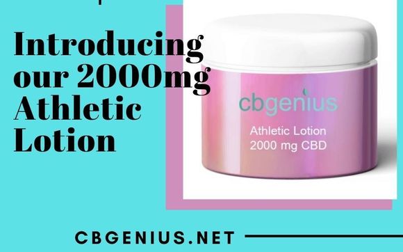 2000mg CBD Athletic Formula Lotion by CBGenius
