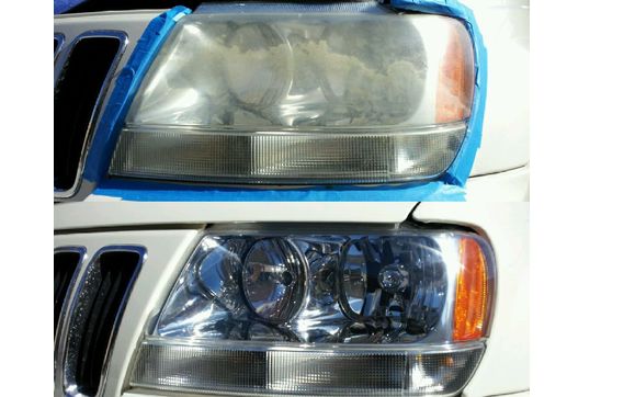 head light restoration by Pro Rod Auto Repair