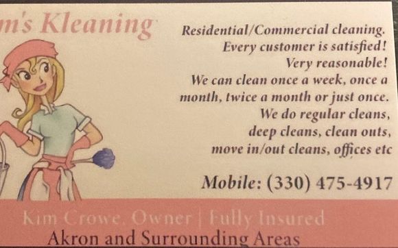 Residential/Commercial Cleaning by Kims Kleaning LLC 