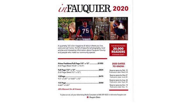 2020 InFauquier magazine (quarterly) by Fauquier Times/inFauquier magazine 