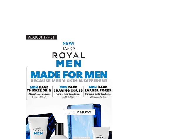 Royal Men’s grooming by Jafra Beauty Boss