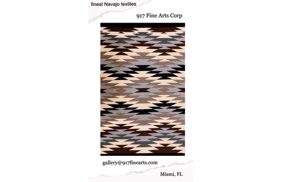 Finest Authentic Navajo Textiles with Contemporary Design by 917 Fine Arts Corp