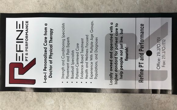 Marketing Pamphlet by Refine PT and Performance