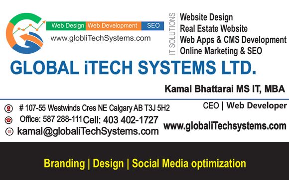 Web Design, Web Development by Global iTech Systems Ltd. - Website Design, Web Development, SEO