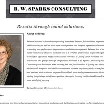 Web Site Design - R. W. Sparks Consulting by L&S Marketing, Inc.