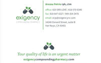 Arezou Petrie Pharmacist  by Exigency Compounding Pharmacy