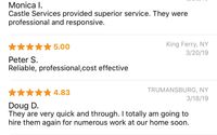 Professional cleaning by Castle Services of Ithaca, LLC