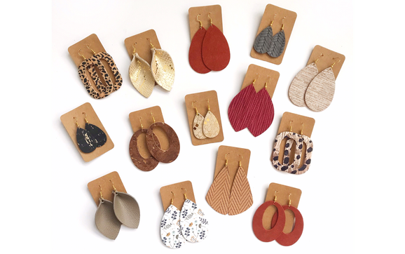 Lightweight Leather Earrings & Accessories  by Styled Simplicity