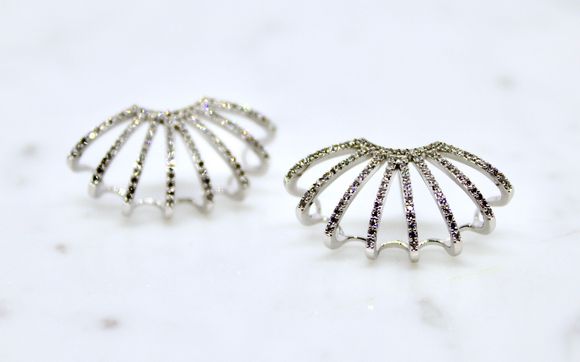 Spider Web Earrings. by Barrett Ford Jewelry