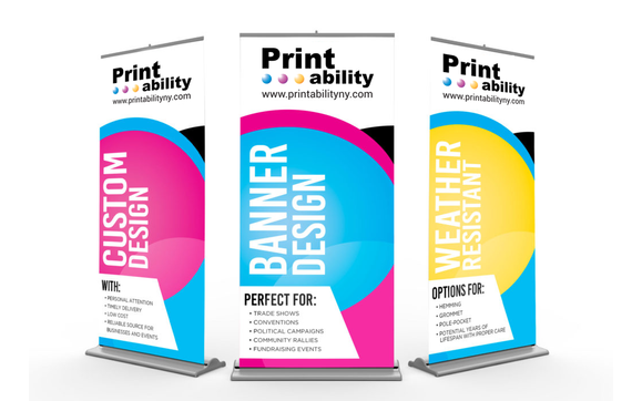 Retractable Banner Printing by Printability NY - Poster Printing, Booklet Printing, Brochure Printing, Large Format Printing