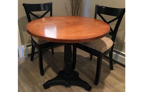 Solid Hardwood And Wrought Iron Kitchen Table By Lyons Woodworking Llc In Litchfield Area Alignable