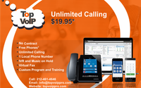 Get Free Phones Unlimited Calling and 100+ Features $19.95* by Top VoIP